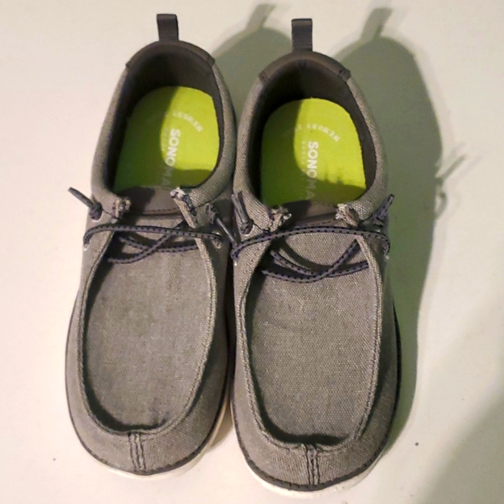 New Sonoma boy's 2 grey slip on shoes